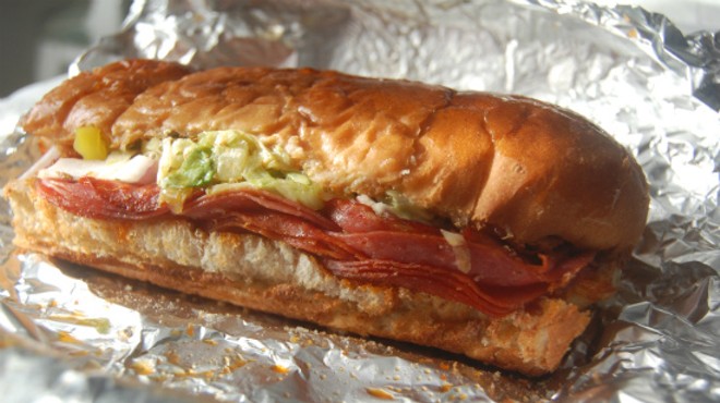 The "Super Hero" sandwich at Planet Sub.