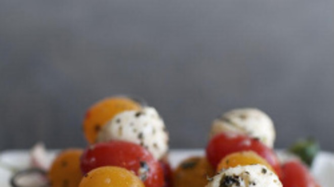 Caprese pintxos from Caf&eacute; Pintxos. Where were they when Ian visited?