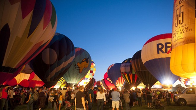 A scene from last year's Forest Park Balloon Glow