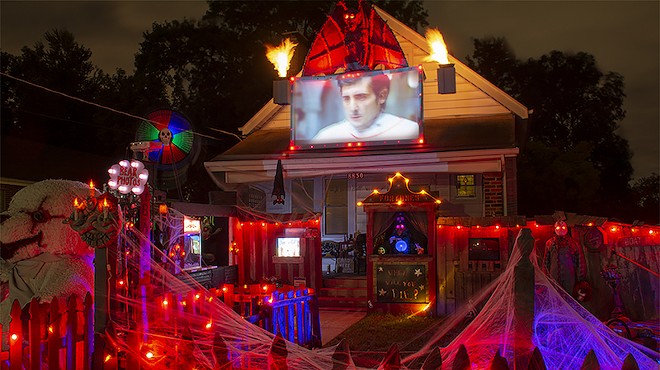 This house, on Overland's Windom Drive, is a fright fest, complete with The Exorcist screening.