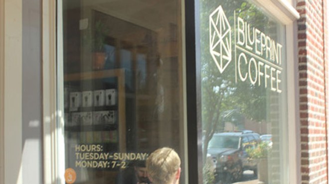 Outside Blueprint Coffee. | Nancy Stiles
