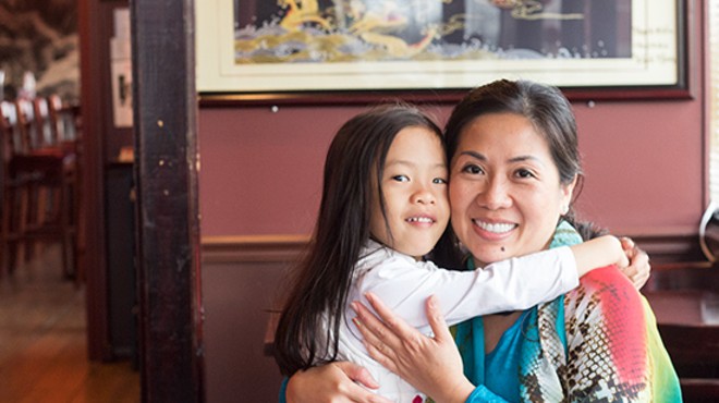 Owner Dee Dee Tran with her daughter, Lilian.