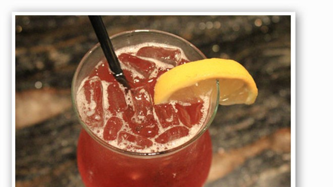&nbsp;&nbsp;&nbsp;&nbsp;&nbsp;&nbsp;&nbsp;One classy drink: the "Southern Belle" at Kelly English Steakhouse. | Evan C. Jones