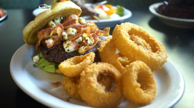 The "Bacon Black & Blue Steakburger" is one of Oday Alyatim's favorite dishes.