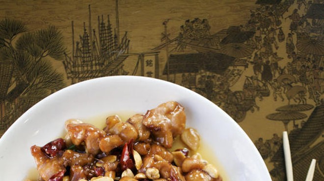 Kung pao chicken is probably the best-known dish on Joy Luck Buffet's "authentic" menu.