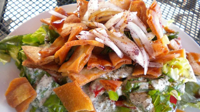 Guess Where I'm Eating this Fattoush and Win a Gift Certificate to Taqueria la Pasadita [Updated with Winner]!