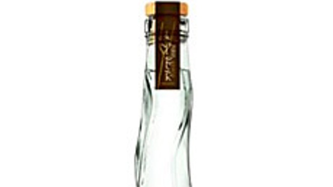 This sexy bottle is "designed to emulate the shape of a water droplet off of the Italian Alps!" Recognize!