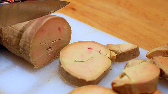 Foie gras, one of the three key ingredient's in Tony's stellar dish