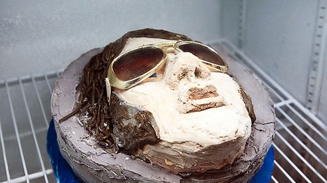 Just a hunka hunka frozen love: This Elvis cake is made from -- what else? -- peanut butter and banana.