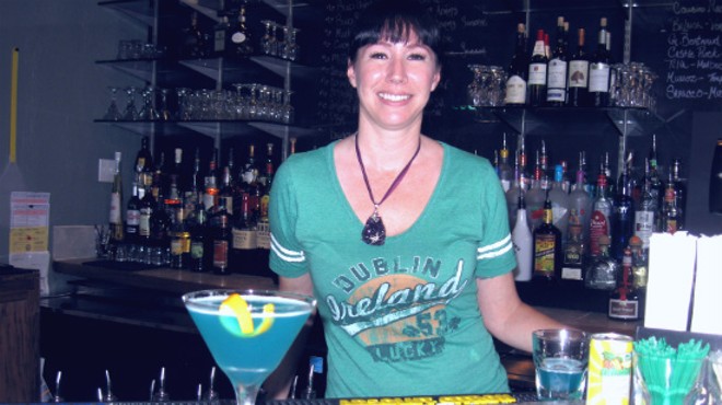 Sassy JAC's bartender Laura O'Connell
