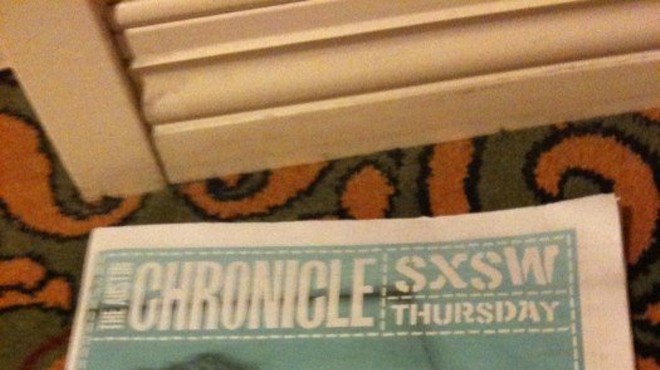 The cover of the Austin Chronicle's SXSW supplement today