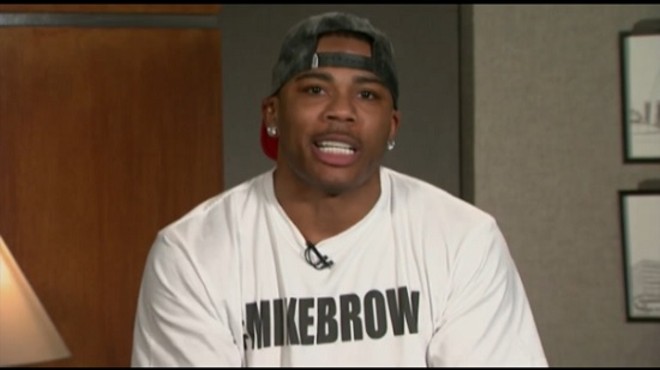 Nelly Speaks at Site of Ferguson Unrest, Many in Crowd Unimpressed