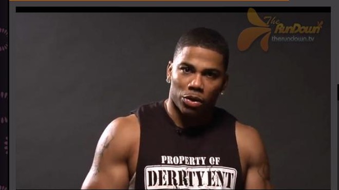 A screencap of the trailer for Nelly's workout DVD.