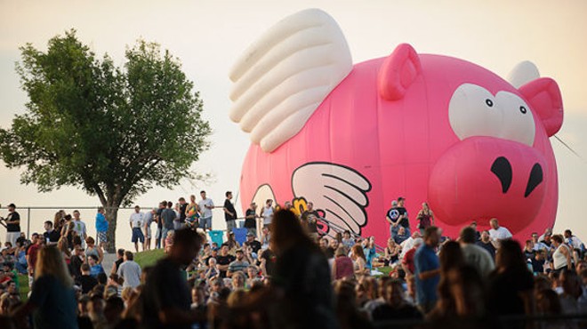 Look for the flying pig this weekend when El Monstero hits Art Hill.