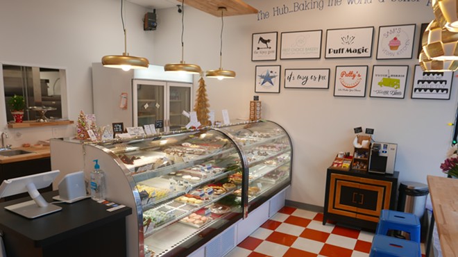 The storefront has items from all ten bakeries.