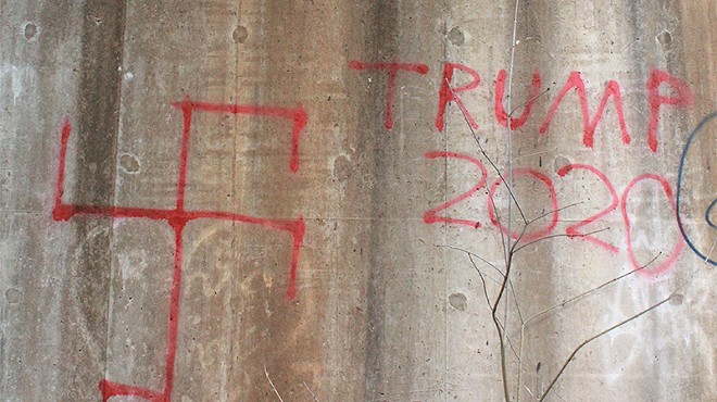 Swastika and 'Trump 2020' Graffiti Appear at St. Louis County Park