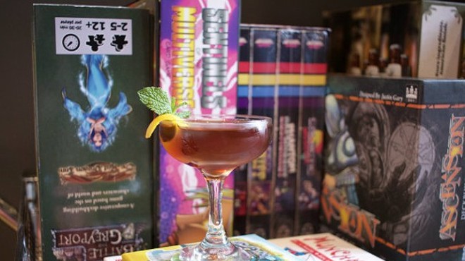 Earthbound Satellite was a cocktail bar inside a game shop.