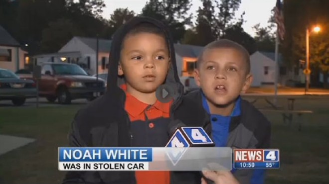 Noah White, 5, was interviewed by Alexis Zotos of KMOV last night.