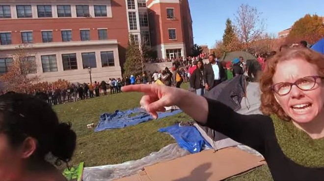 Melissa Click's moment of aggression during a campus protest, captured on video.