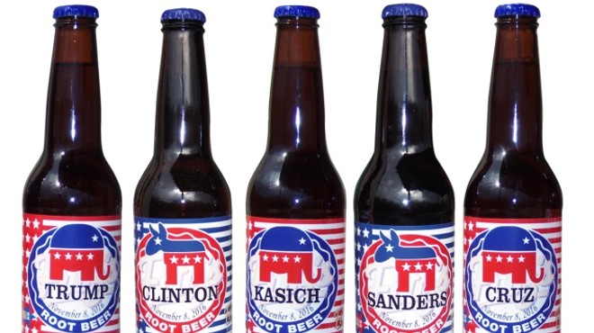 Fitz's is offering customers the chance to show their support for their respective candidate this election season by purchasing limited edition, specially labeled bottles.