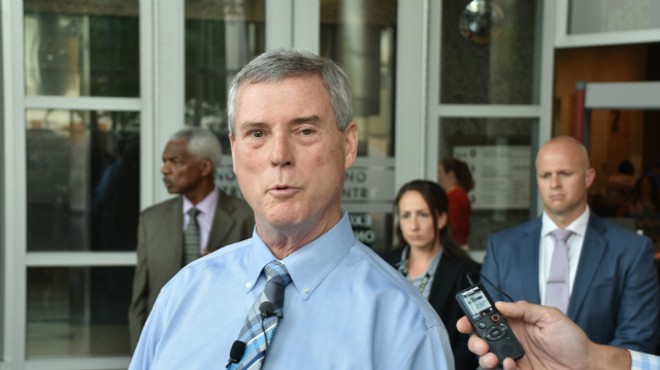 Bob McCulloch at news conference in 2018.