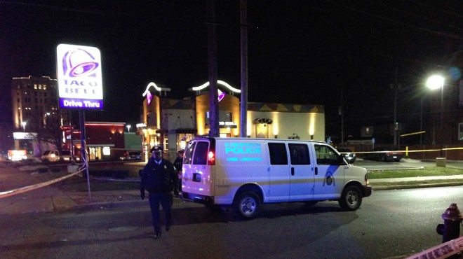 St. Louis police investigate a robbery at Taco Bell, 3501 S. Grand Ave.