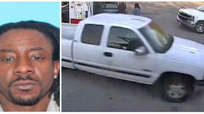 Andrew McKissick may be driving this extended-cab Chevy pickup, police say.