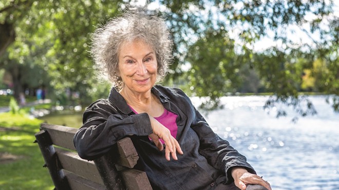 Margaret Atwood goes to the movies to talk about her new novel, The Testaments.