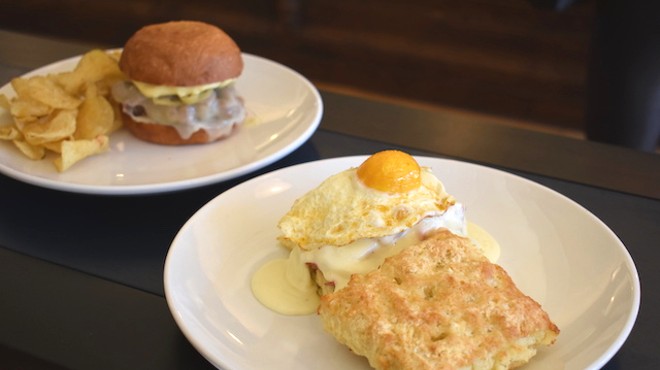 The buttermilk biscuit sandwich at Winslow's Table was something to be grateful for in November.