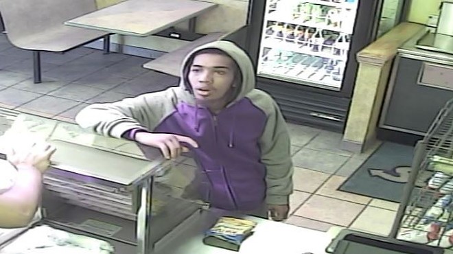 St. Louis police are searching for this man after a Subway robbery.