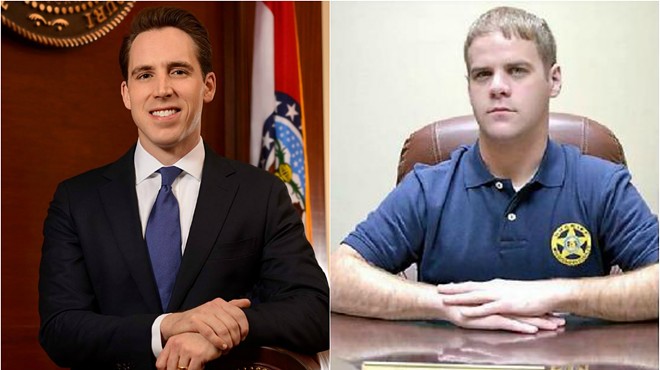 Attorney General Josh Hawley (left) is investigating Mississippi County Sheriff Cory Hutcheson.