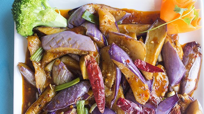 "Yushiang Eggplant" is one of the highlights of Webster Wok's secret menu.