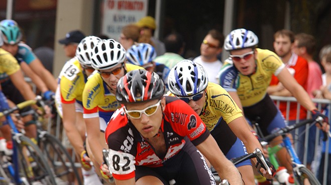 The Gateway Cup features professional cyclists in all four races.