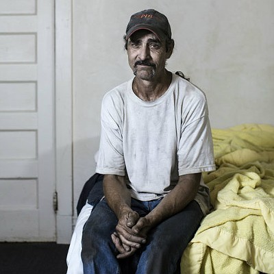 Robert Cook, a resident at the Mark Twain, in his room. He was released from prison in 2012 and now works as a warehouse manager.