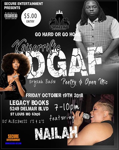 IDGAF Poetry And Open Mic Featuring Nailah
