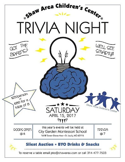 Shaw Area Children's Center Trivia Night