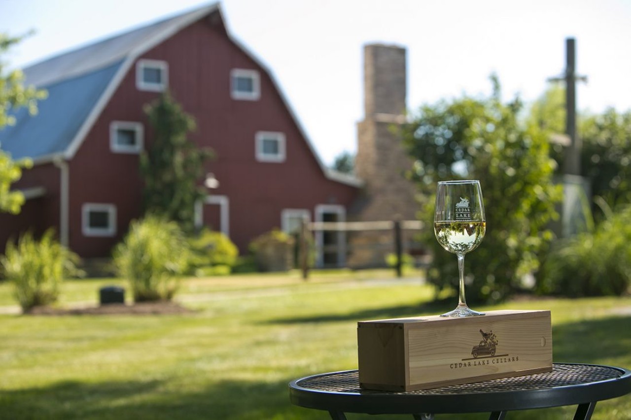 When you go wine tasting at Cedar Lake Cellars, you'll have the opportunity to try Missouri's best wines in addition to wines from around the world. Photo courtesy of Cedar Lake Cellars.