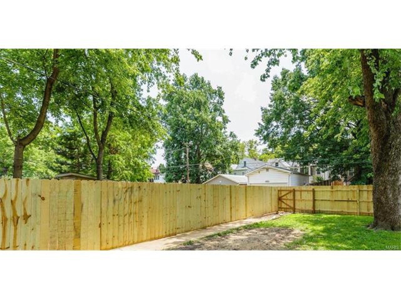 And here's what could be your future backyard -- complete with a new fence.