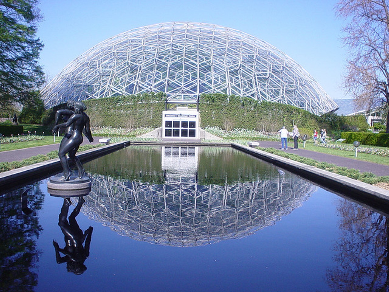Step inside the Climatron at the Missouri Botanical Garden. This baby reaches 85 degrees during the day all year round. It's like a rainforest getaway right in your backyard.Photo courtesy of Flickr / Trish