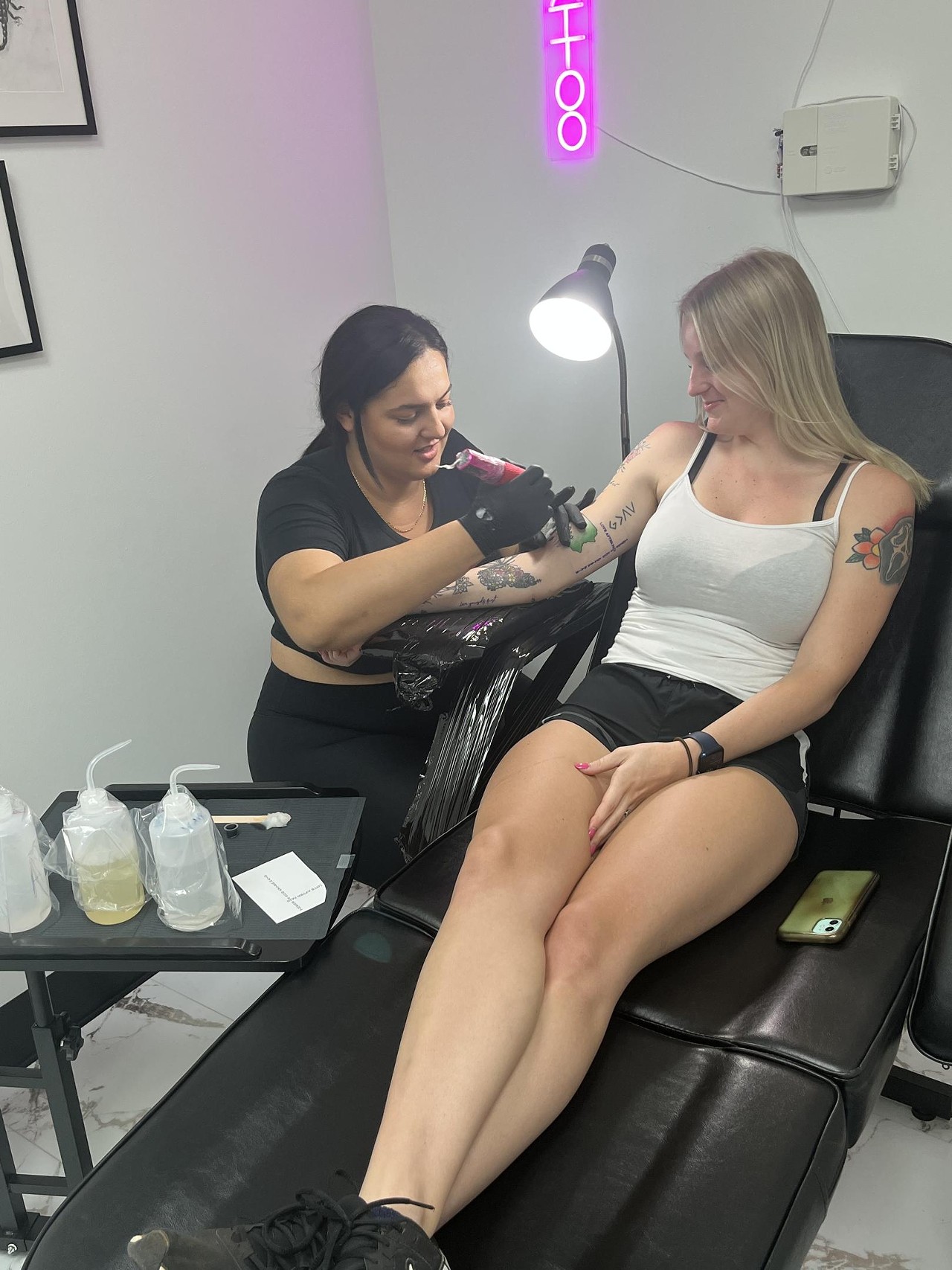 Azra Selimovic
Azra opened one of the first Bosinian-owned tattoo shops in St. Louis in 2023. She specializes in fine line tattoos but is always looking for a challenge.
Shop details: Azara Tattoos (8005 Mackenzie Road, Affton; 314-755-0176); open 12 p.m. to 8 p.m. Tuesday through Saturday and 12 p.m. to 6 p.m. Sunday&nbsp;
Appointments or Walk-ins: Appointment only but does do walk-in consultations
Years tattooing: 5
Specialty: Fine line but willing to take on a wide variety of tattoo styles
To note:
No minors, 18 and older&nbsp;
No eyeball or eyelid tattoos
$$$: Shop minimum is $100 or $180 an hour
Best way to contact: Come into the shop