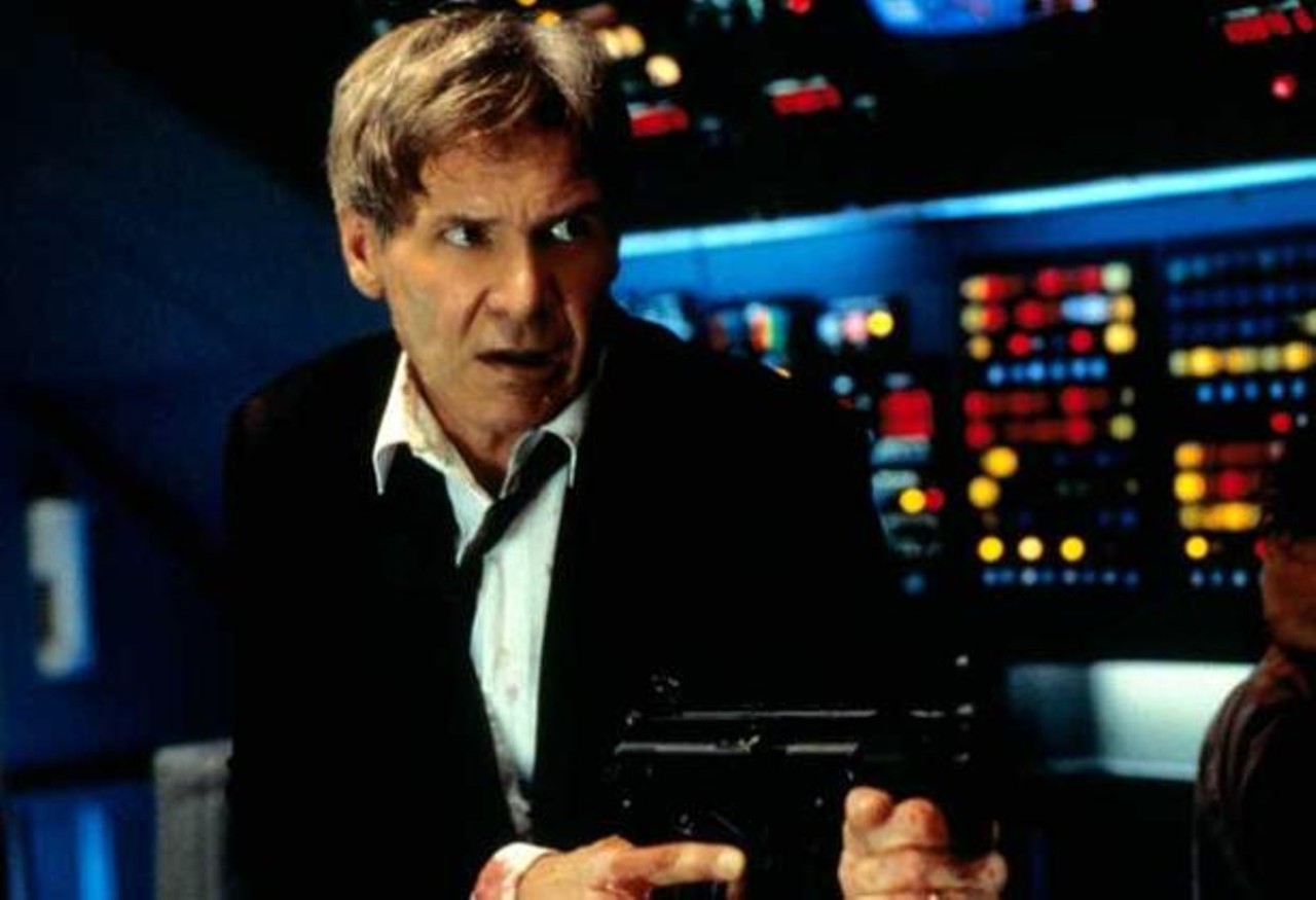 Harrison Ford, Air Force One (1997)
Ford plays President James Marshall, who yells, "GET OFF MY PLANE!"