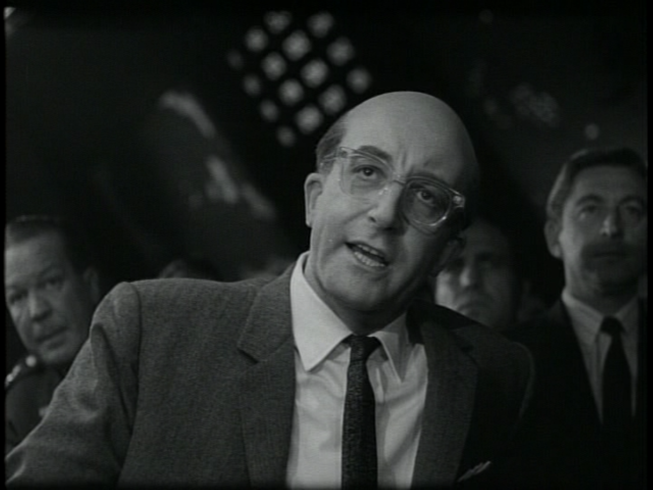 Peter Sellers as President Merkin Muffley in Dr. Strangelove or: How I Learned to Stop Worrying and Love the Bomb (1964)
One of Sellers' multiple roles in the film was as President Muffley. As the prez, Sellers proclaims, "Gentlemen, you can't fight in here! This is the War Room."