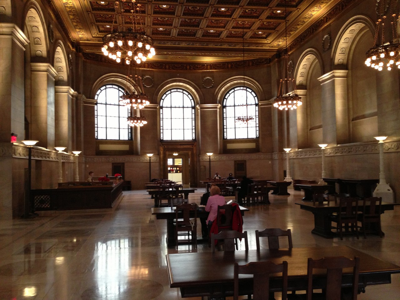 Entertain your inner bookworm at St. Louis Public Library.
1301 Olive Street
St. Louis, MO   63103
(314) 241-2288
If books aren't up your alley, you can still have fun exploring the building -- it's simply breathtaking thanks to a $70 million restoration. You can even take a tour to get more of the scoop on this amazing landmark. Photo courtesy of Flickr / Chris Yunker.