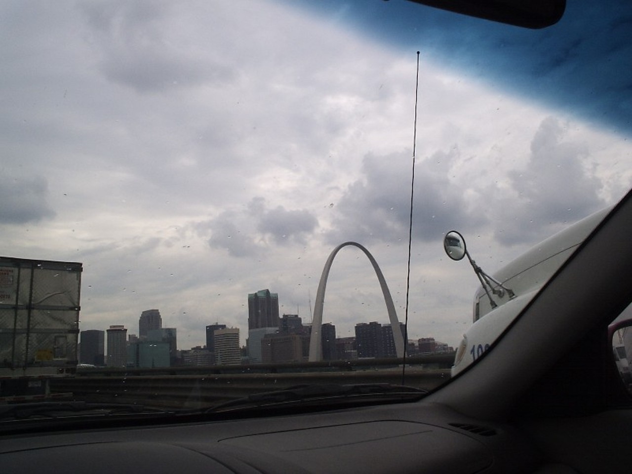 Instead of baseball, our civic pasttime becomes "Is this fucker with the fogged-out rear window trying to turning left OH FUCK HE IS AND IT IS ON!"
Seriously, how to drive, St. Louis. Photo courtesy of Flickr / Dave Hudson.