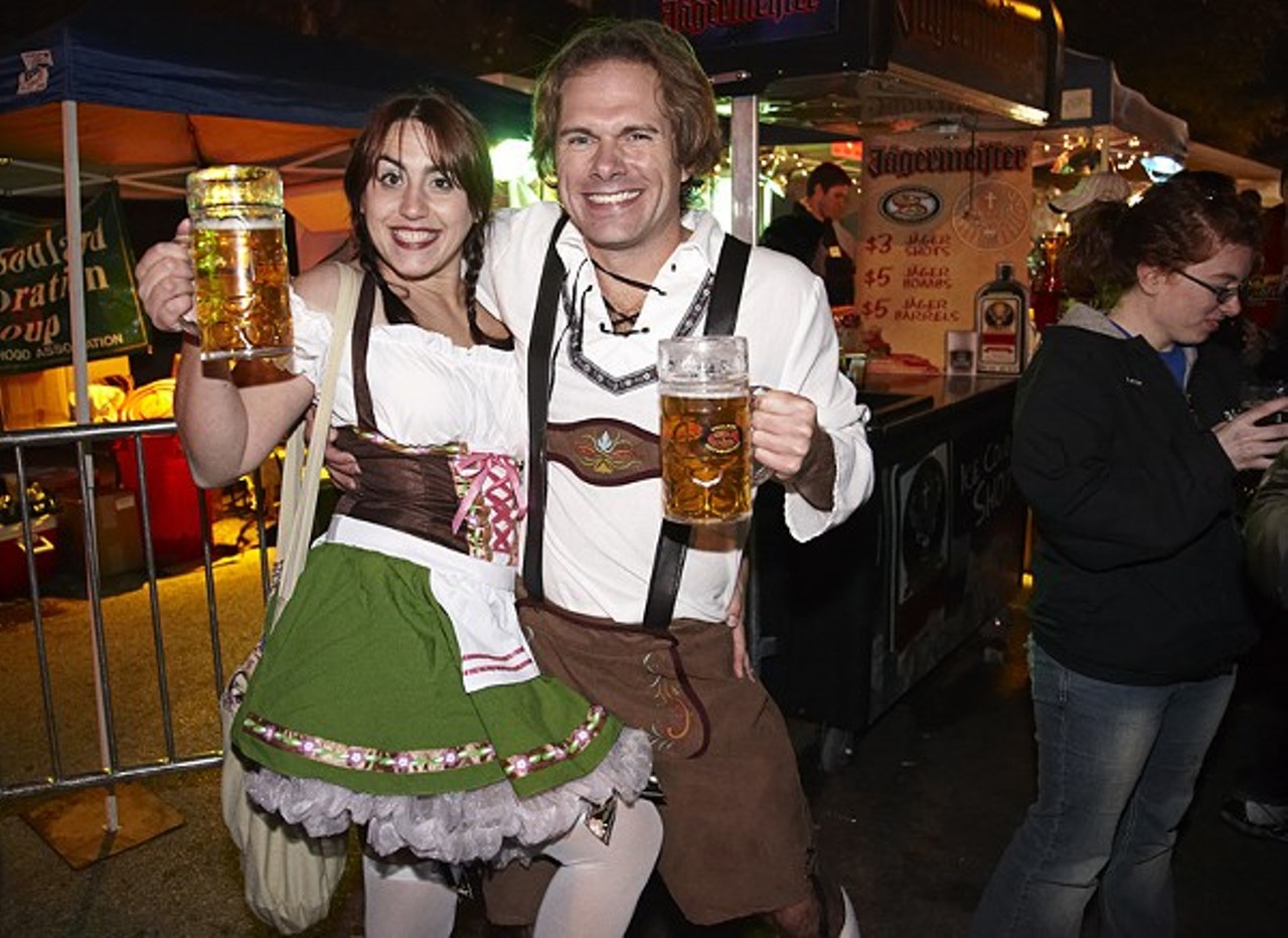 Fake Oktoberfests are popping up everywhere. But as long as they keep the beer lines moving, you won't hear us complain! Photo by Steve Truesdell.