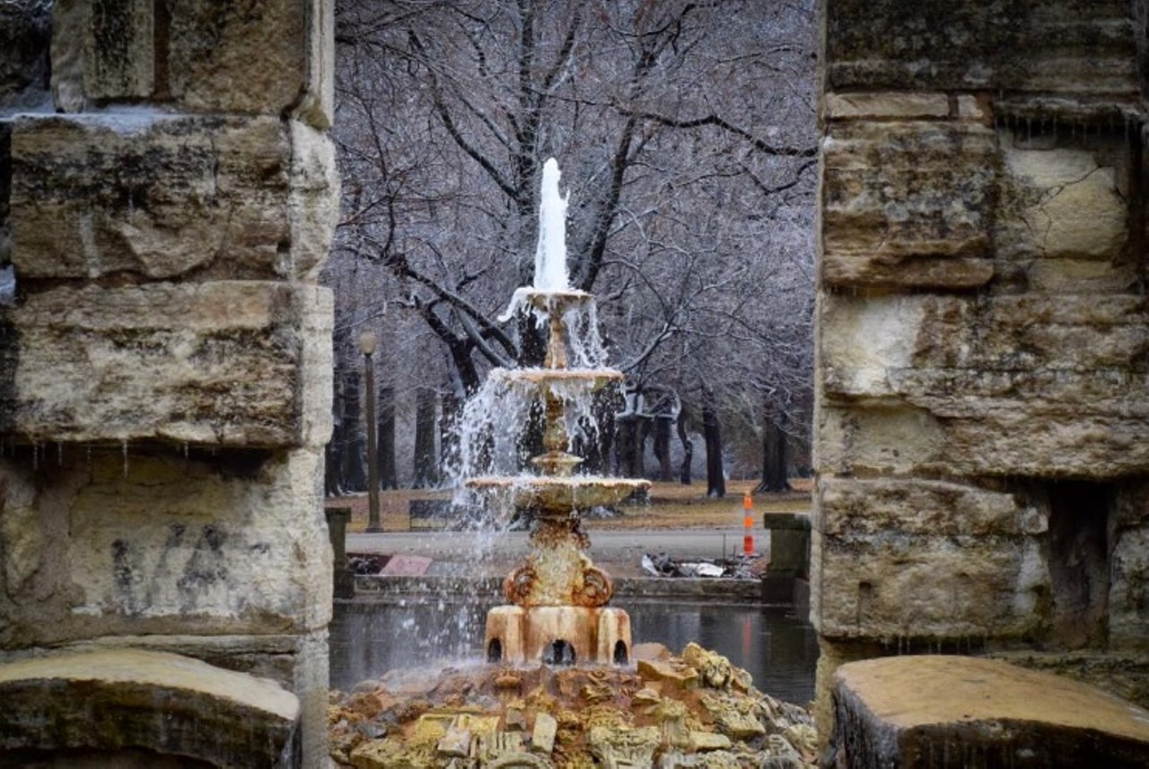 Tower Grove Park looks gorgeous no matter what the weather. Photo courtesy of Instagram / brandiempiper.