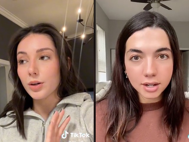 Liesel Julsrud (left) found out that the guy she was seeing was cheating on her after seeing a TikTok that Sophia Marren (right) made. The girls jokingly say that the cheater had a type, since they look similar.