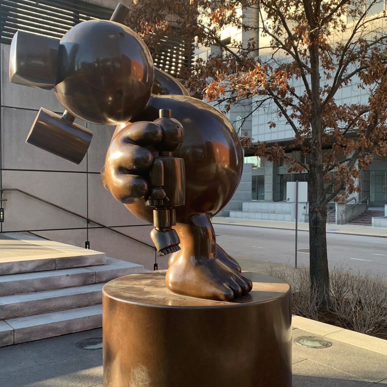 "Kindly Geppetoo&#148;
Citygarden Sculpture Park by Kaldi&#146;s Coffee (808 Chestnut Street)
Sculpture made by American artist Tom Otterness.
Photo credit: Riverfront Times / @riverfronttimes on Instagram