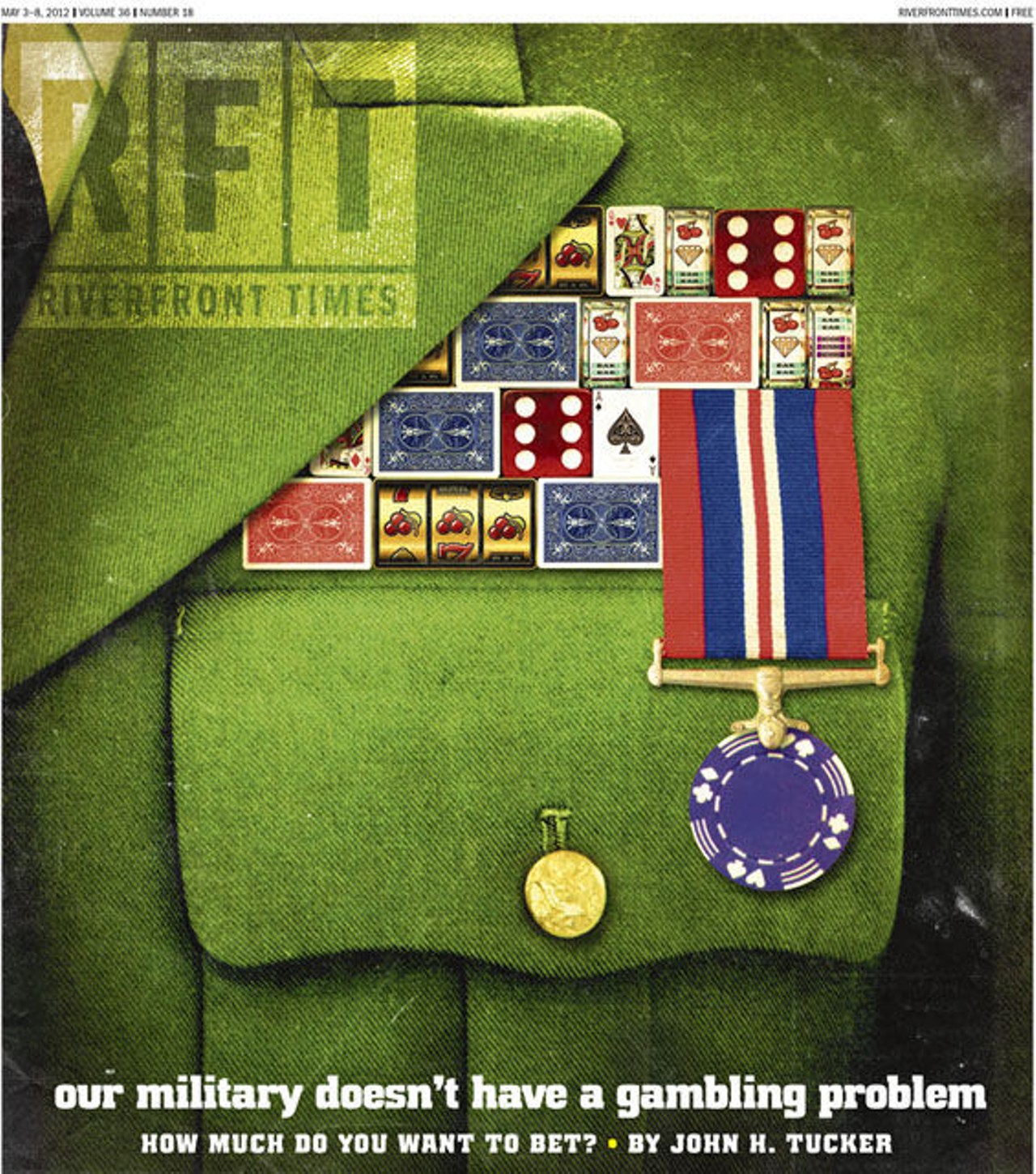 Combat veterans fall prey to gambling addictions at an alarming rate. Where's the military when the chips are down? by John H. Tucker in the May 3 issue. Cover: Illustration by Jesse Lenz.