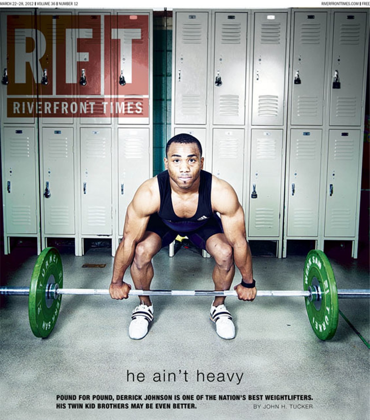 He Ain't Heavy: Pound for pound, Derrick Johnson is one of the nation's best weightlifters. His twin kid brothers may be even better. By John H. Tucker in the March 22 issue. Cover: Photo by Jennifer Silverberg.